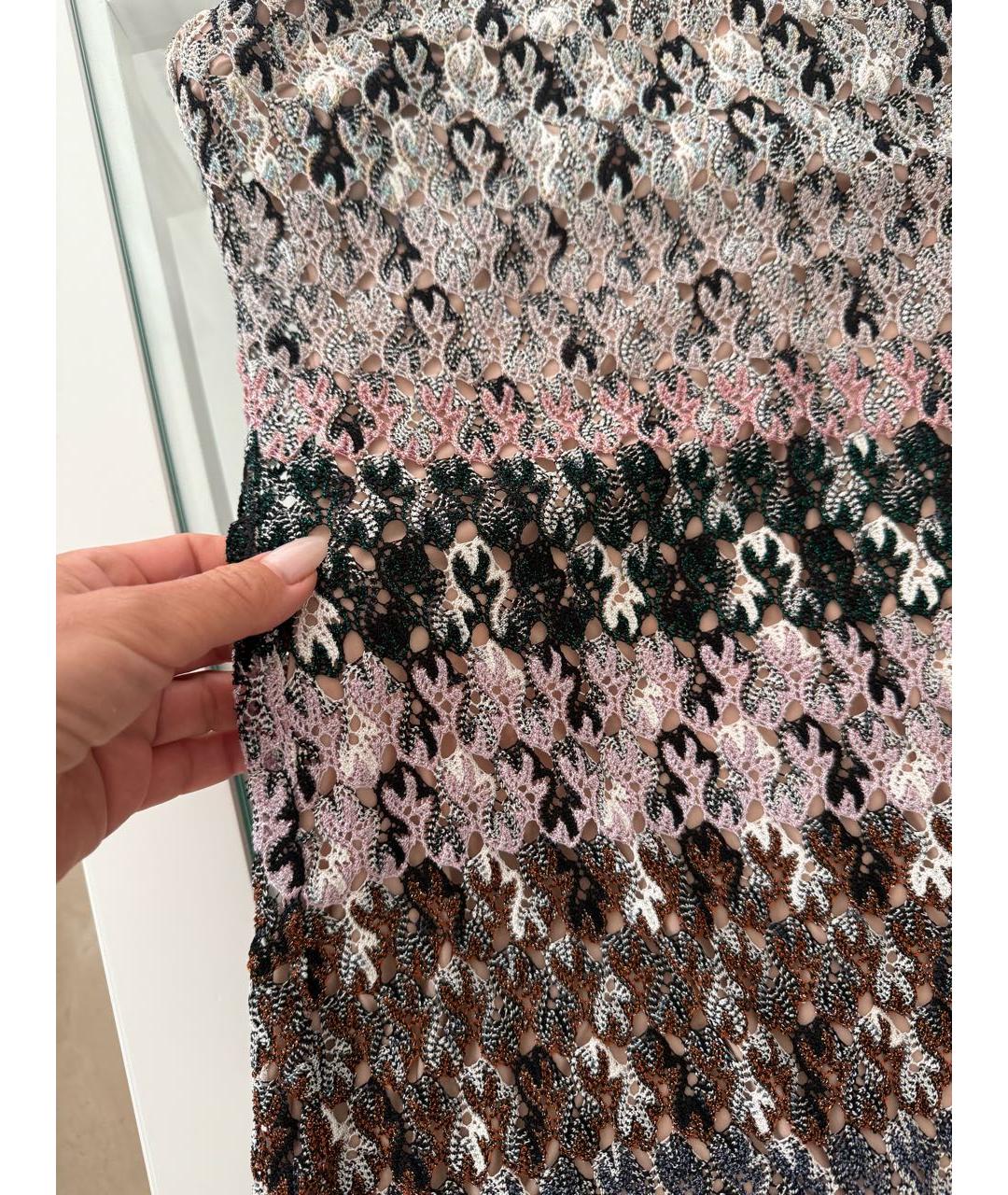 MISSONI Коричневое вискозное повседневное платье, фото 4