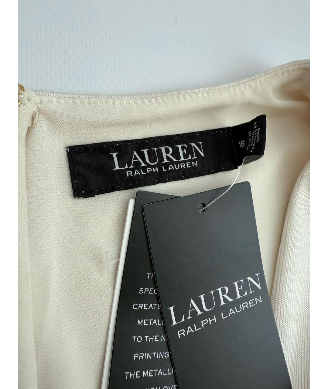 RALPH LAUREN Белое повседневное платье, фото 3