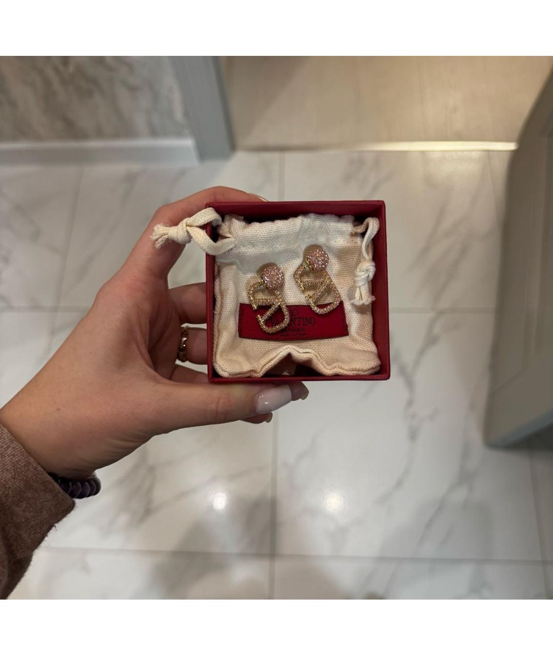VALENTINO Розовые серьги, фото 2