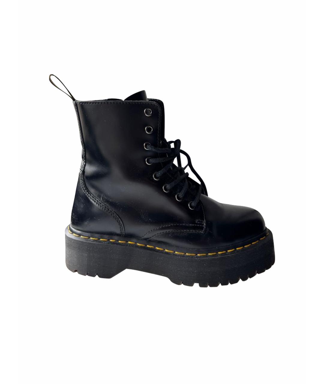 DR. MARTENS Черные кожаные ботинки, фото 1