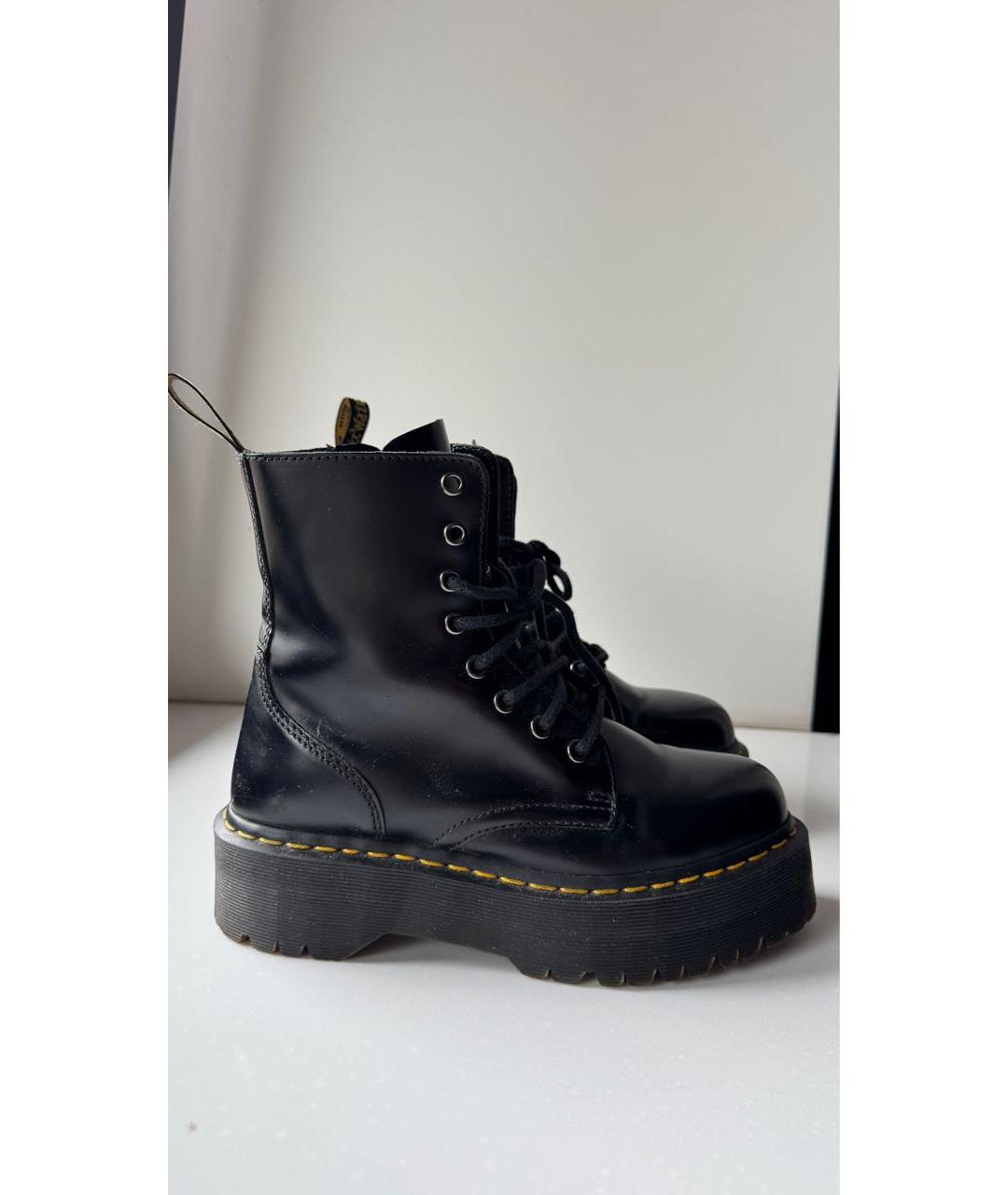 DR. MARTENS Черные кожаные ботинки, фото 7
