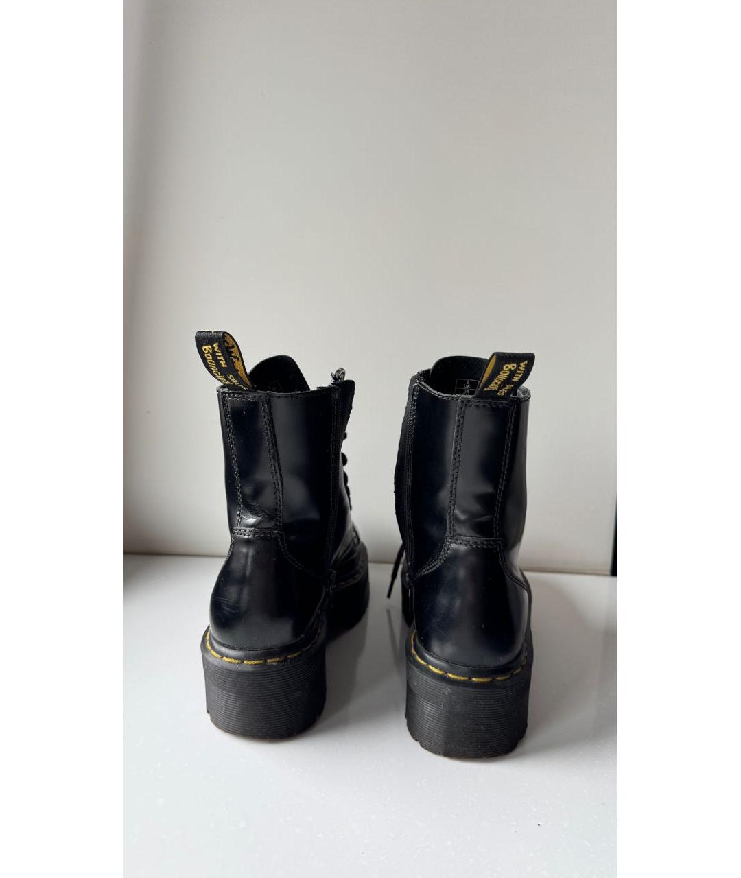 DR. MARTENS Черные кожаные ботинки, фото 4