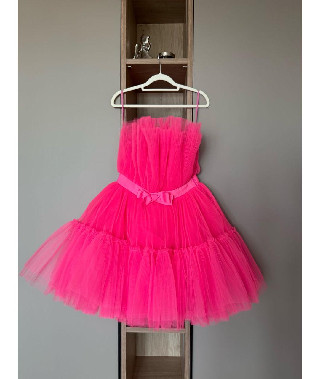 GIAMBATTISTA VALLI Фуксия коктейльное платье, фото 7