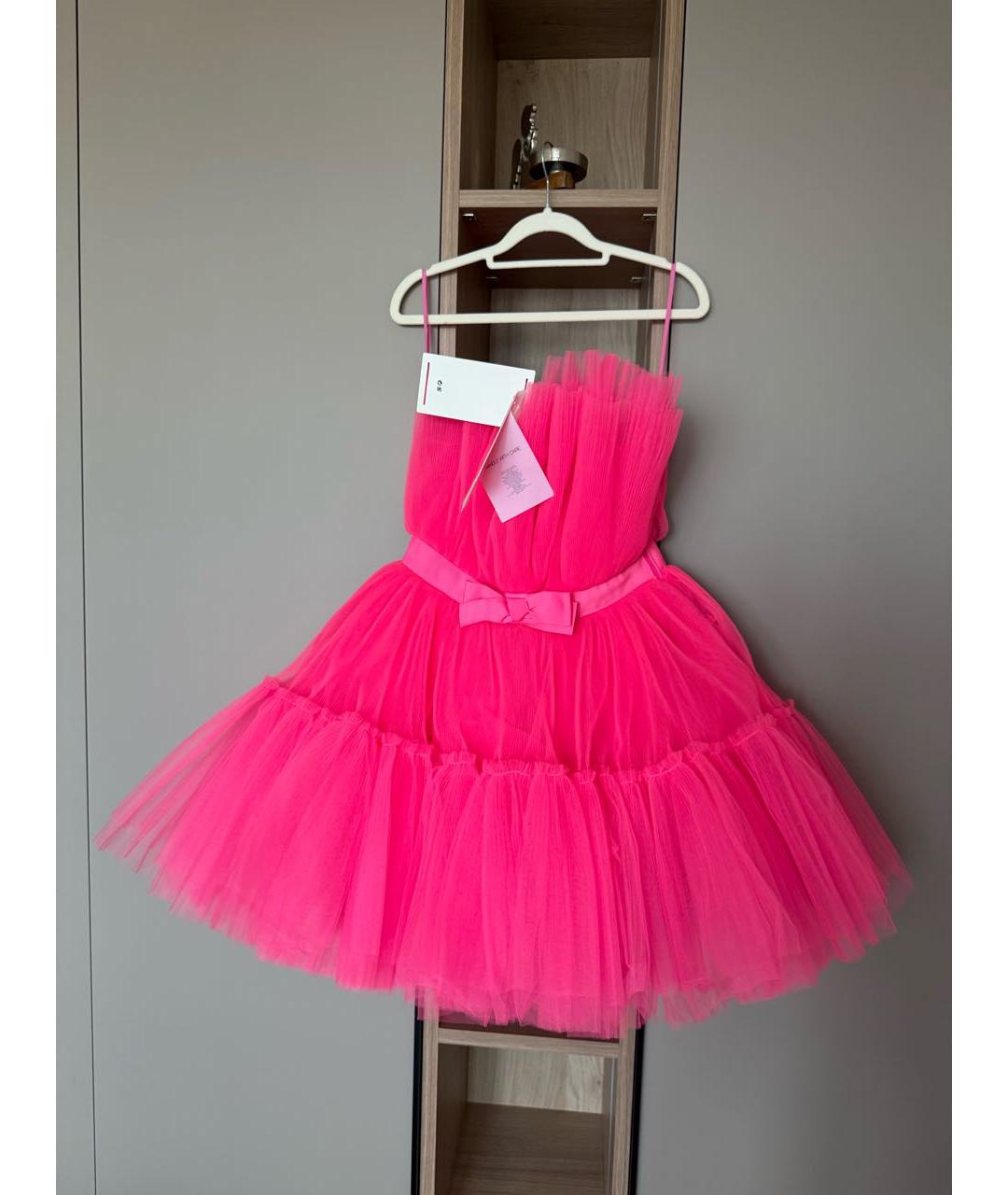 GIAMBATTISTA VALLI Фуксия коктейльное платье, фото 6