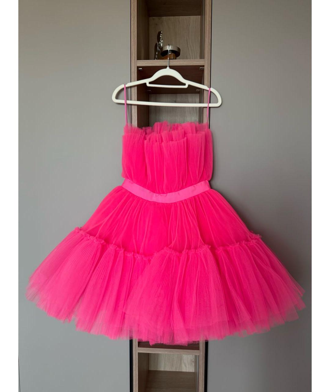 GIAMBATTISTA VALLI Фуксия коктейльное платье, фото 2