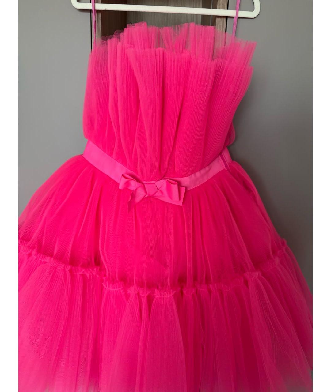GIAMBATTISTA VALLI Фуксия коктейльное платье, фото 3