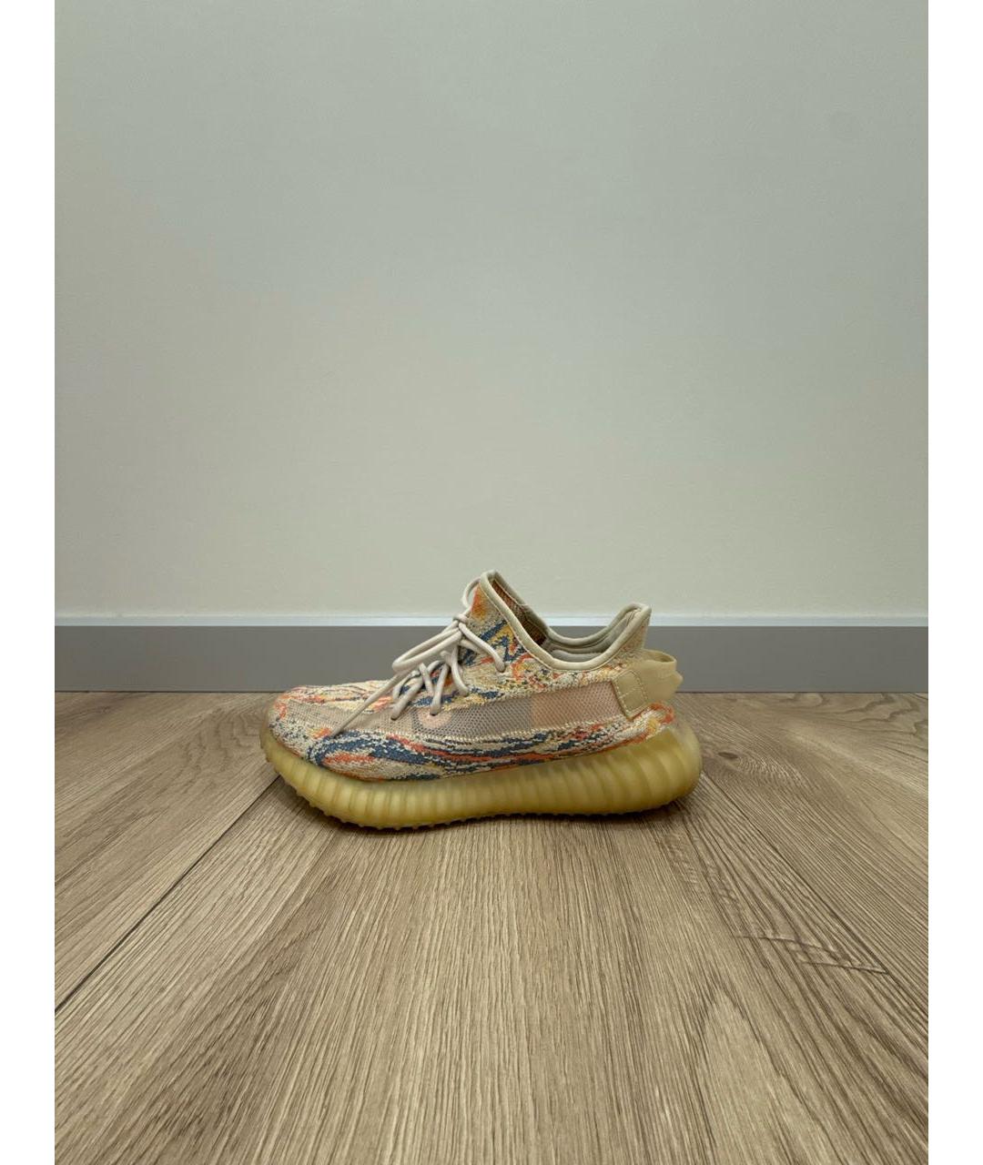 ADIDAS YEEZY Бежевые синтетические кроссовки, фото 6