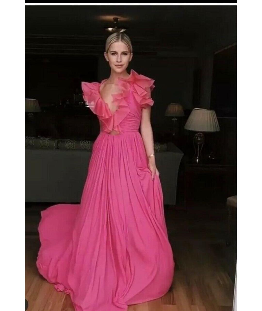 GIAMBATTISTA VALLI Коралловое вечернее платье, фото 6