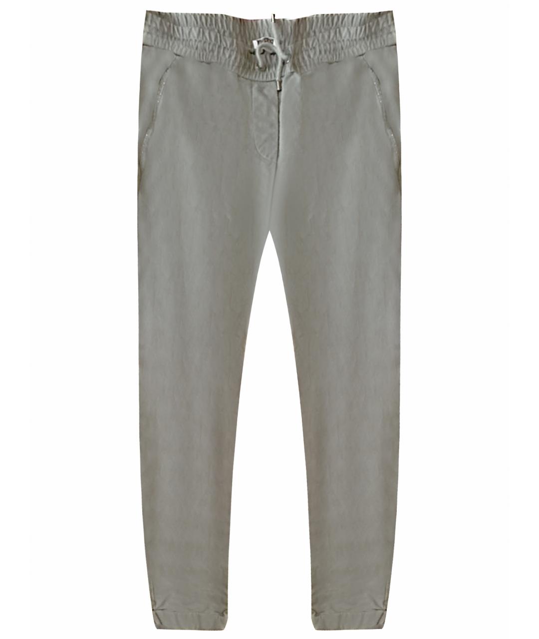 BRUNELLO CUCINELLI Зеленые хлопковые спортивные брюки и шорты, фото 1