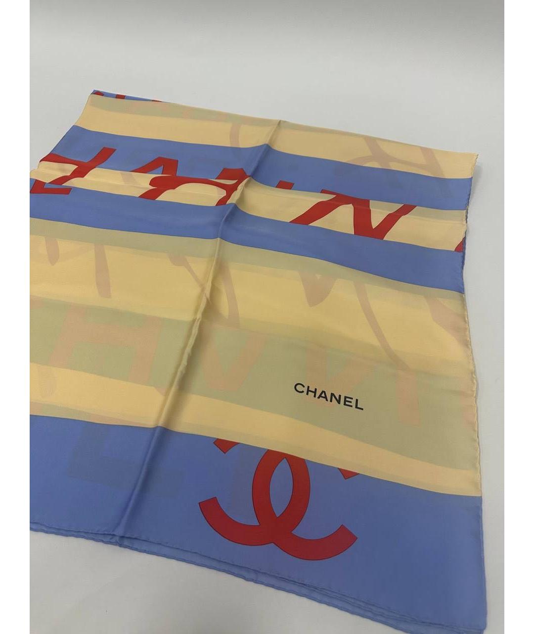 CHANEL Мульти шелковый платок, фото 4