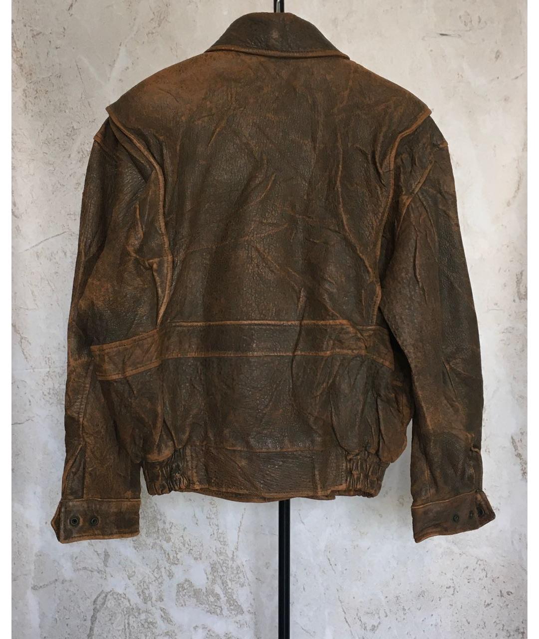 Harley Davidson Коричневая кожаная куртка, фото 8