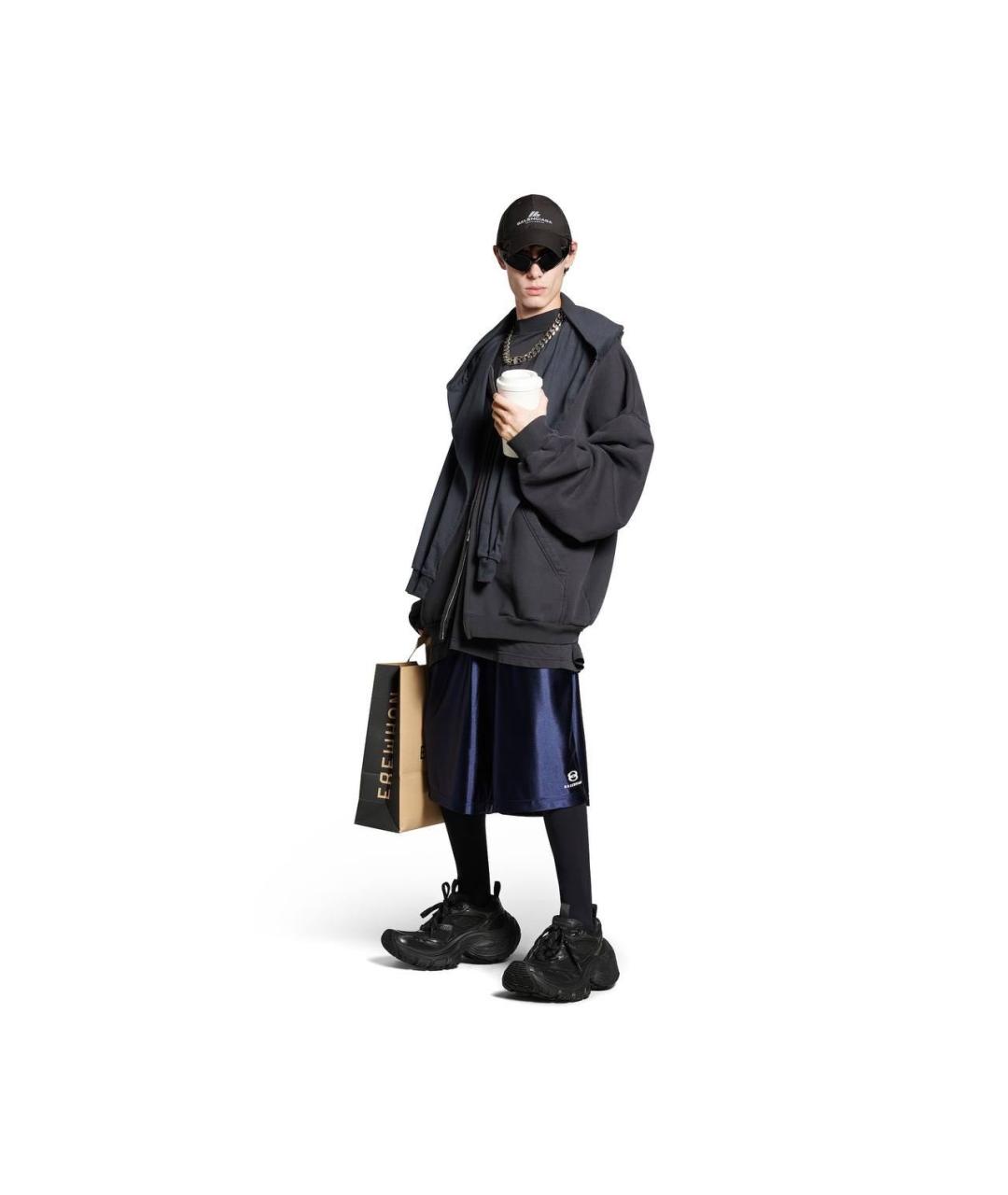 BALENCIAGA Черные высокие кроссовки / кеды, фото 5