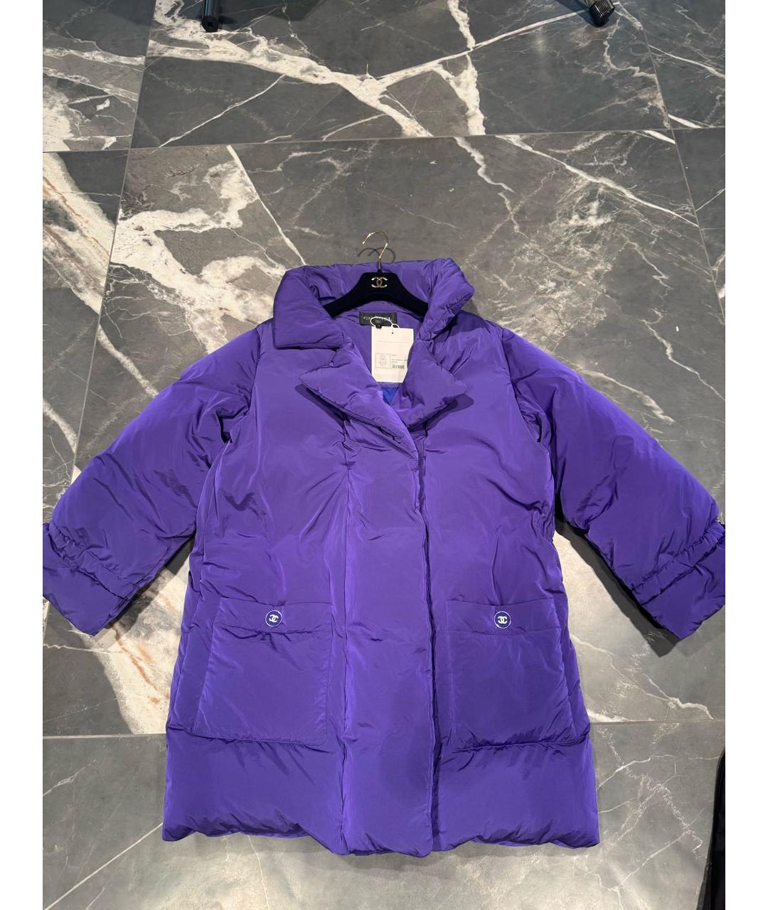 CHANEL Фиолетовый пуховик, фото 4