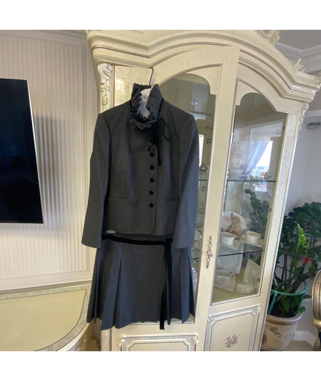 RED VALENTINO Серый костюм с брюками, фото 6