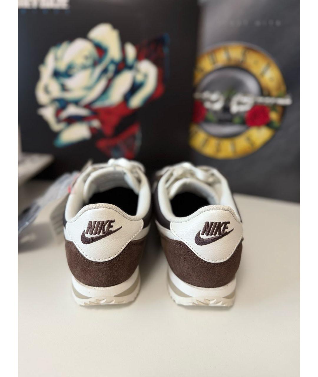 NIKE Коричневые замшевые кроссовки, фото 3