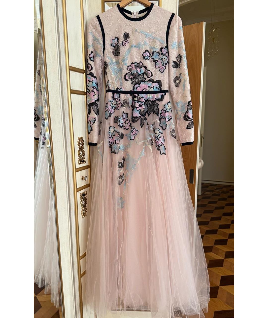ELIE SAAB Розовое сетчатое вечернее платье, фото 8