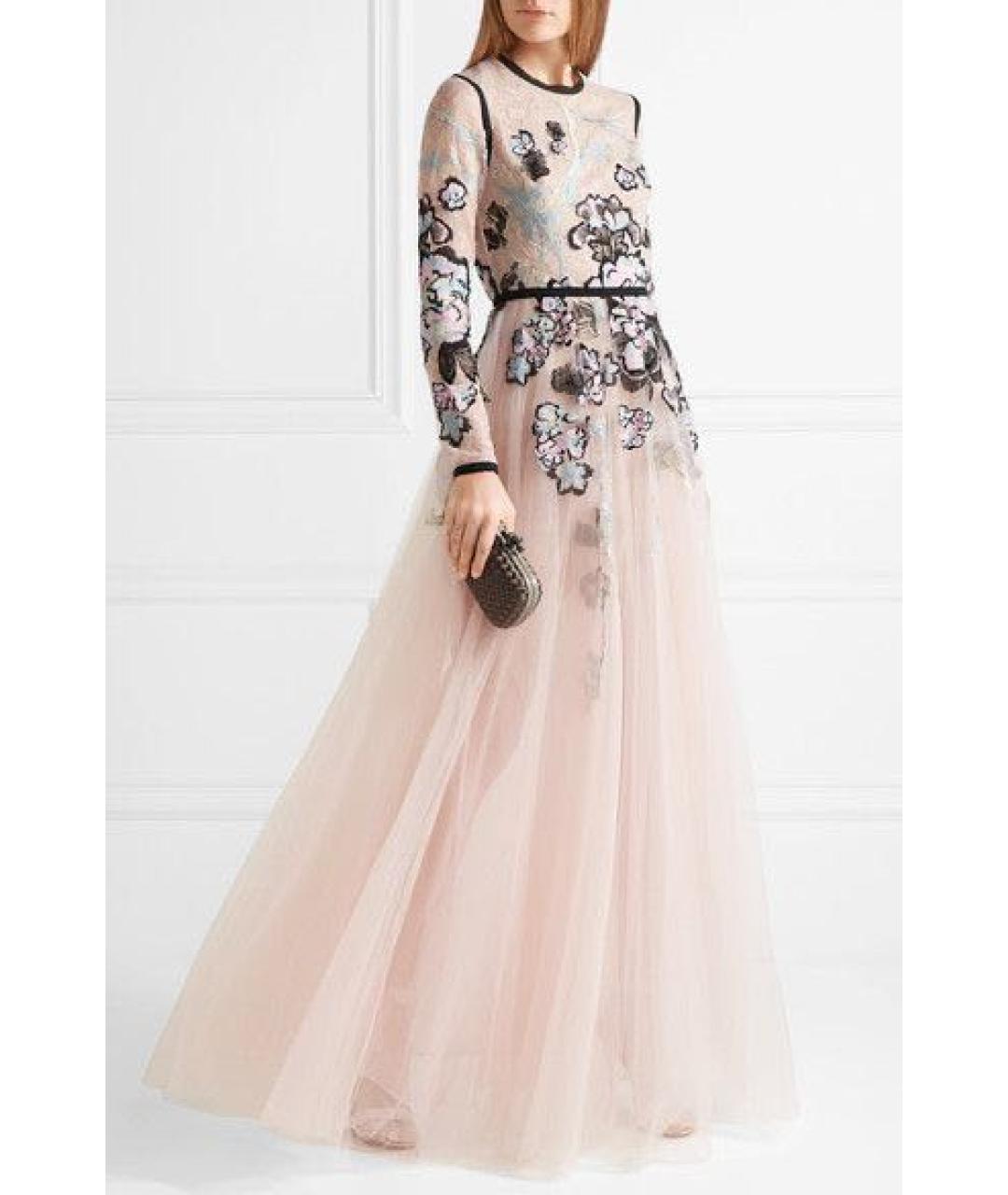 ELIE SAAB Розовое сетчатое вечернее платье, фото 6