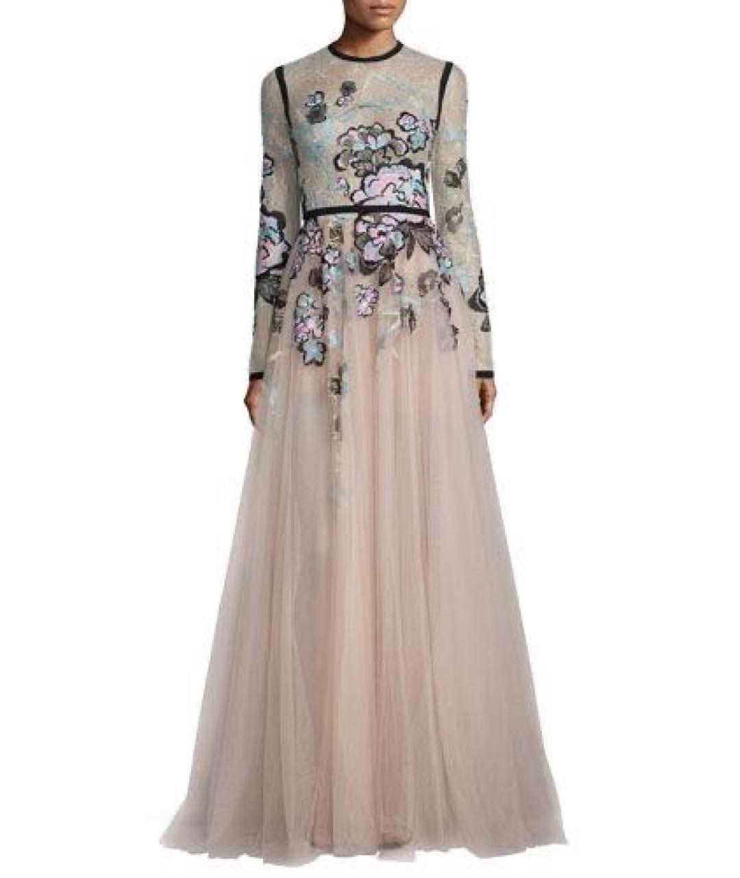 ELIE SAAB Розовое сетчатое вечернее платье, фото 5