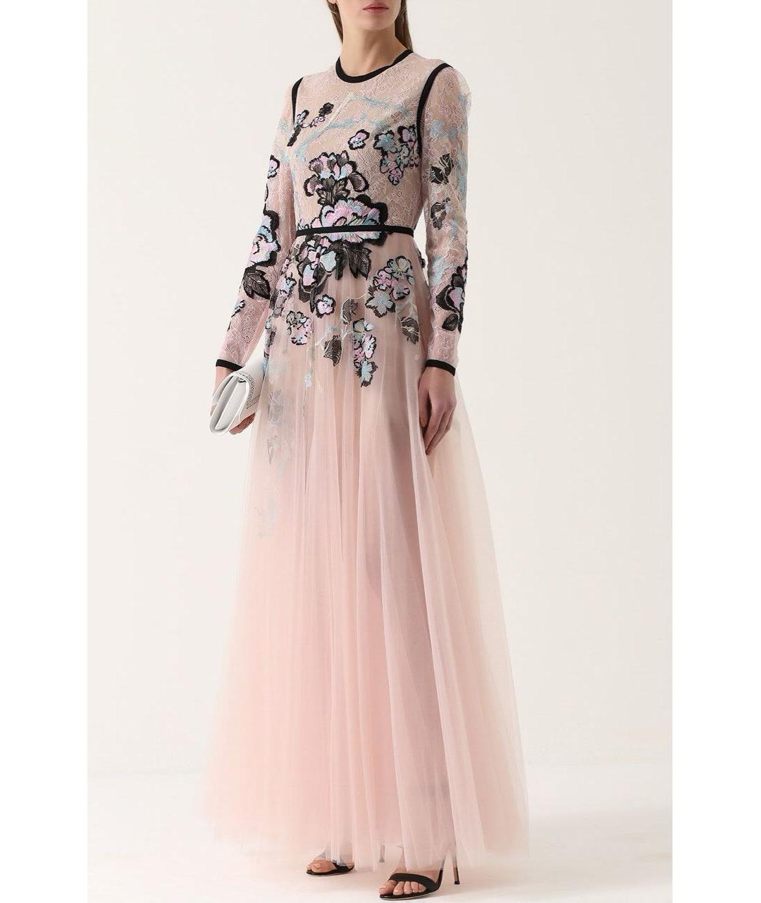ELIE SAAB Розовое сетчатое вечернее платье, фото 7