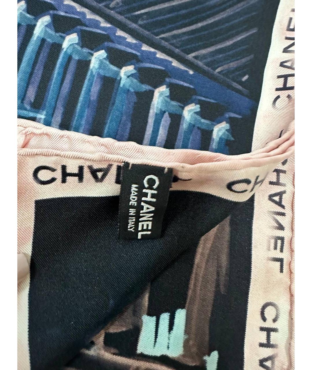 CHANEL Мульти шелковый платок, фото 3