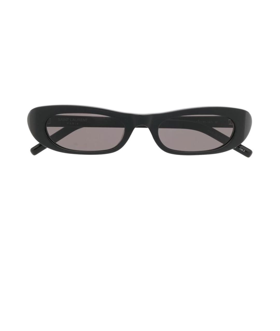 SAINT LAURENT Черные пластиковые солнцезащитные очки, фото 1
