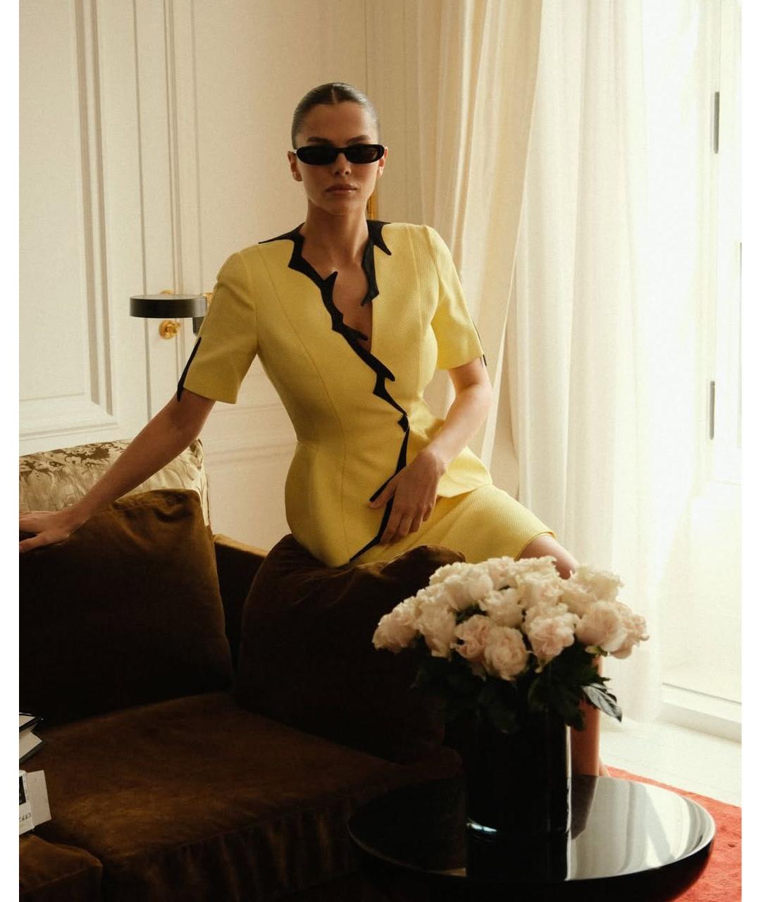 SAINT LAURENT Черные пластиковые солнцезащитные очки, фото 6