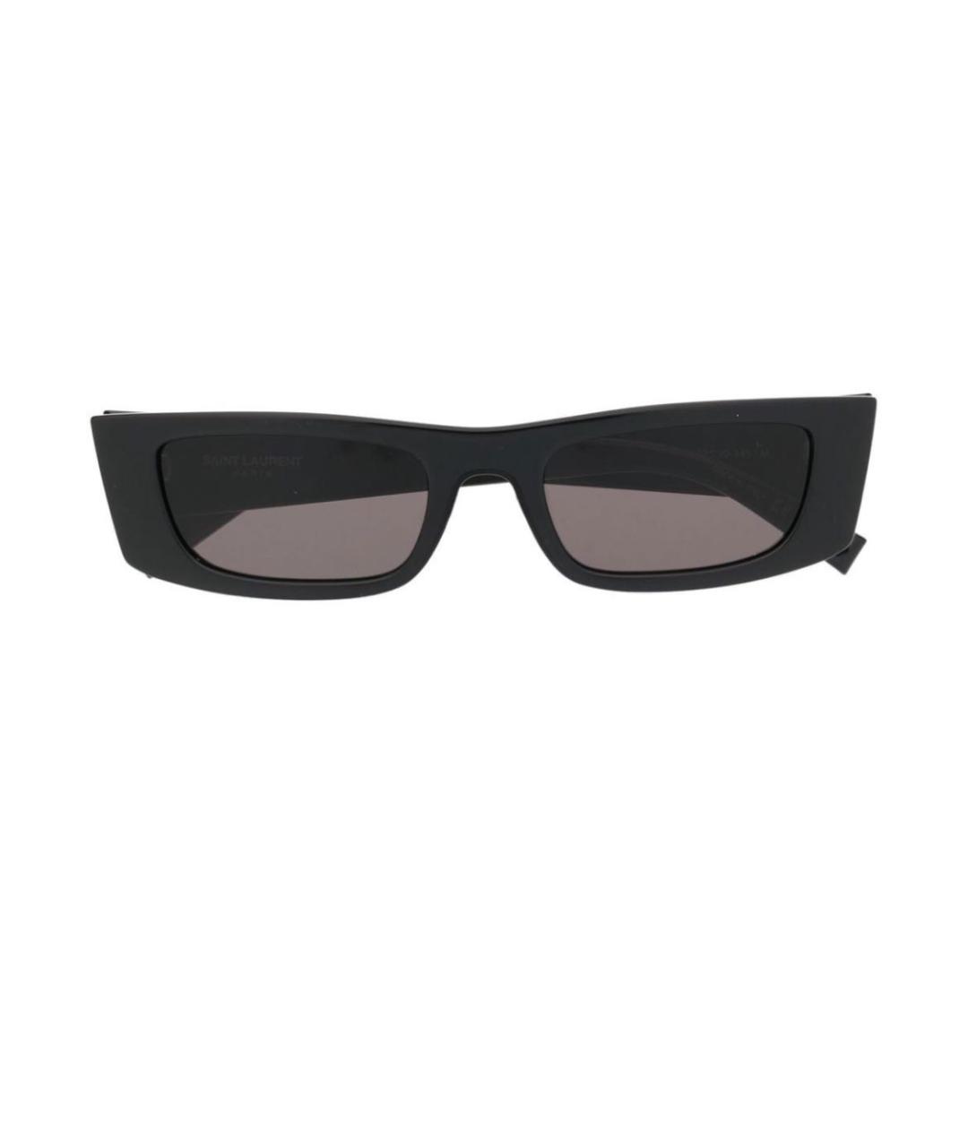 SAINT LAURENT Черные пластиковые солнцезащитные очки, фото 1