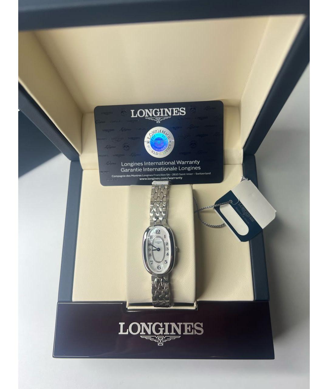 LONGINES Серебряные стальные часы, фото 4
