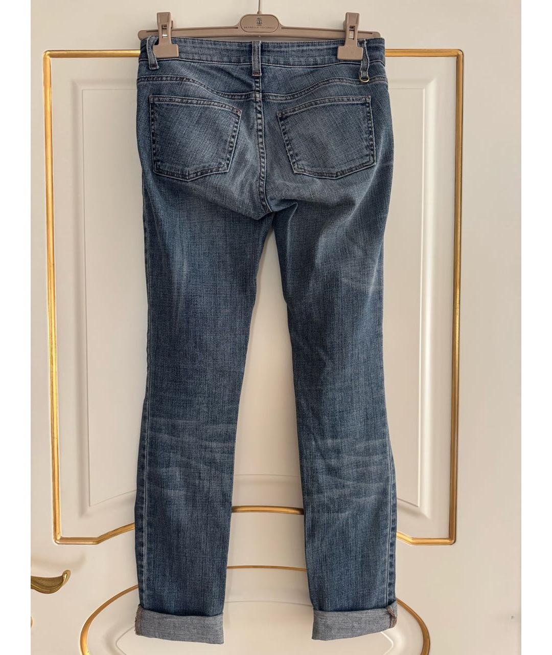 GUCCI Синие хлопковые прямые джинсы, фото 4