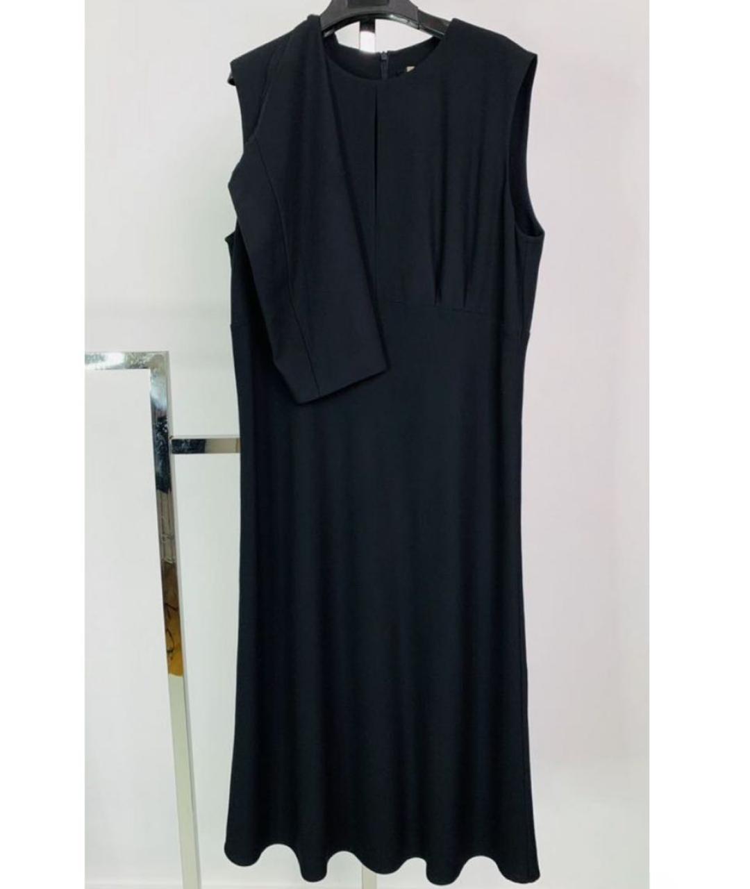 MAX MARA Синее шерстяное повседневное платье, фото 7