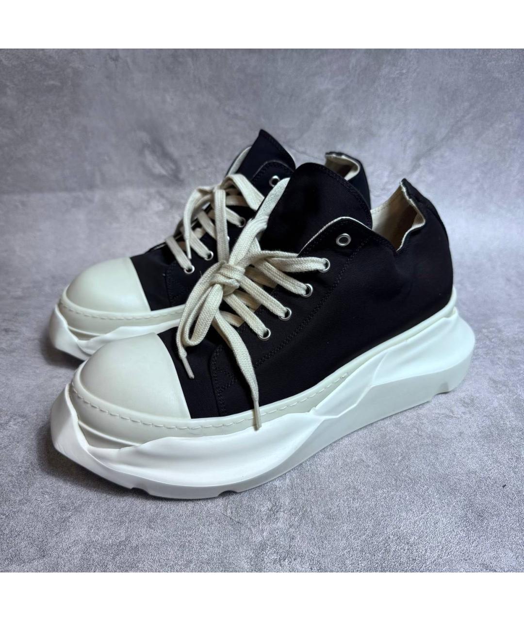 RICK OWENS DRKSHDW Черные низкие кроссовки / кеды, фото 3