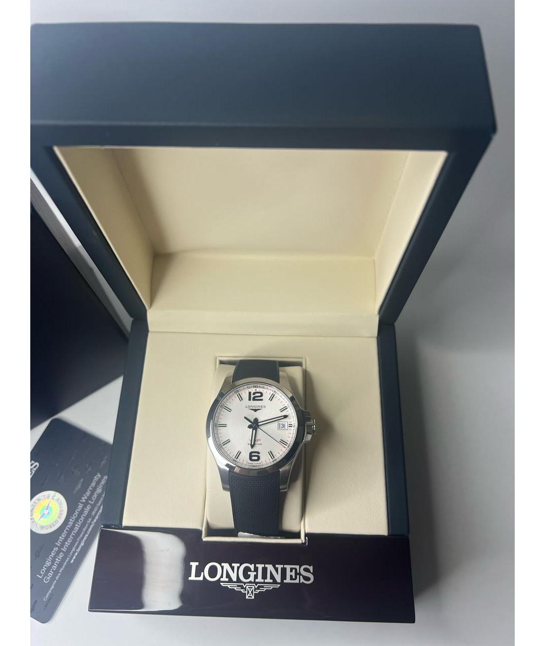 LONGINES Серебряные стальные часы, фото 4