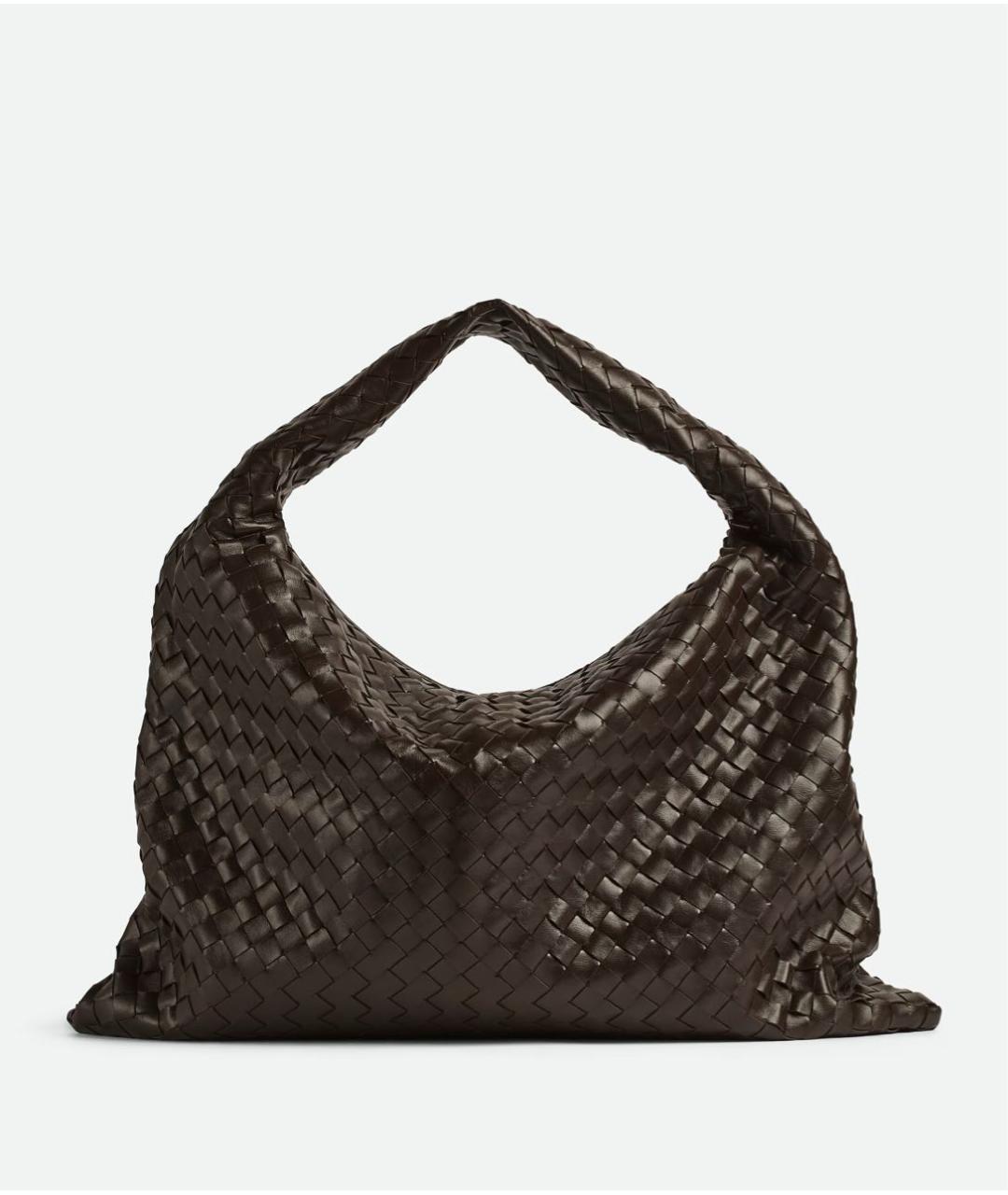BOTTEGA VENETA Коричневая кожаная сумка через плечо, фото 6
