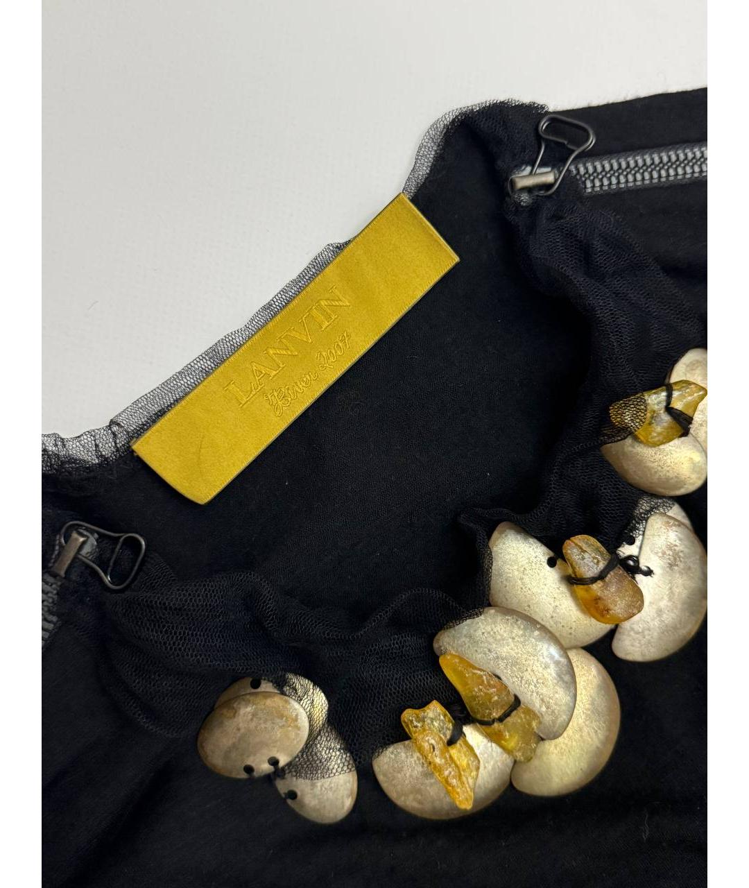 LANVIN Черная шерстяная жилетка, фото 9