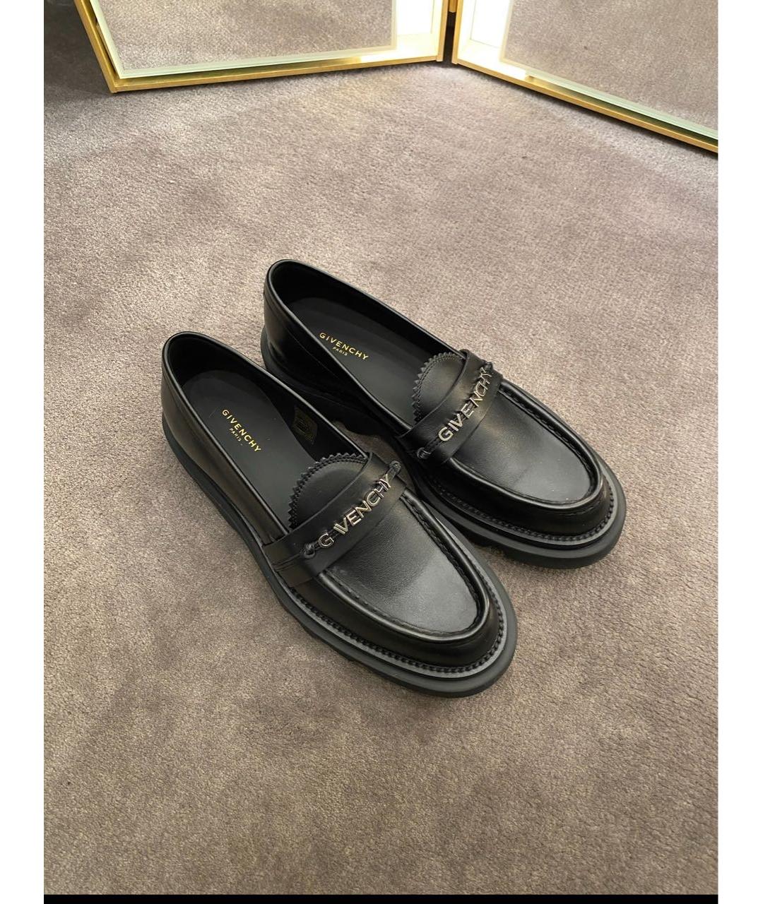 GIVENCHY Черные кожаные лоферы, фото 2