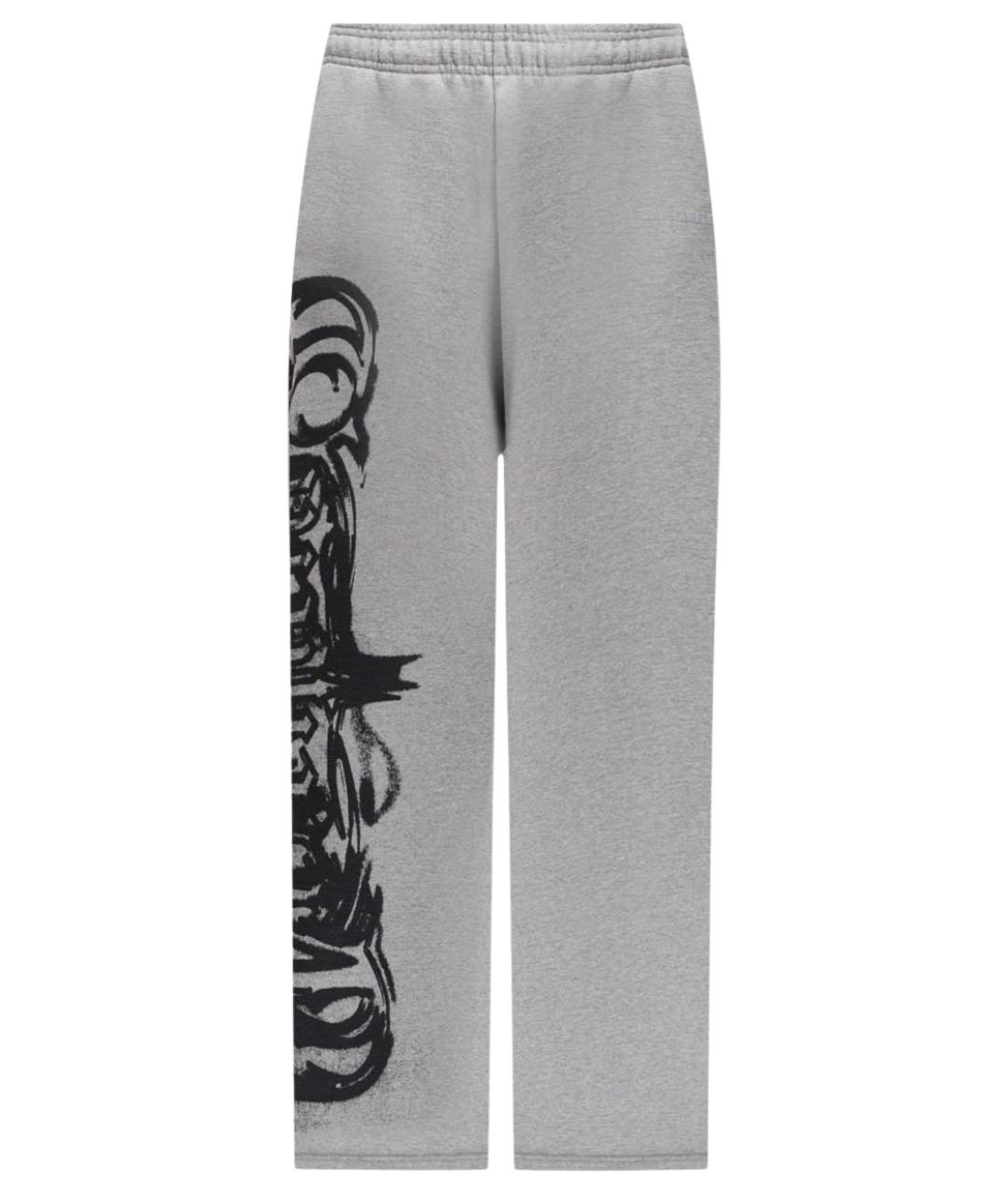 VETEMENTS Серые хлопковые повседневные брюки, фото 1