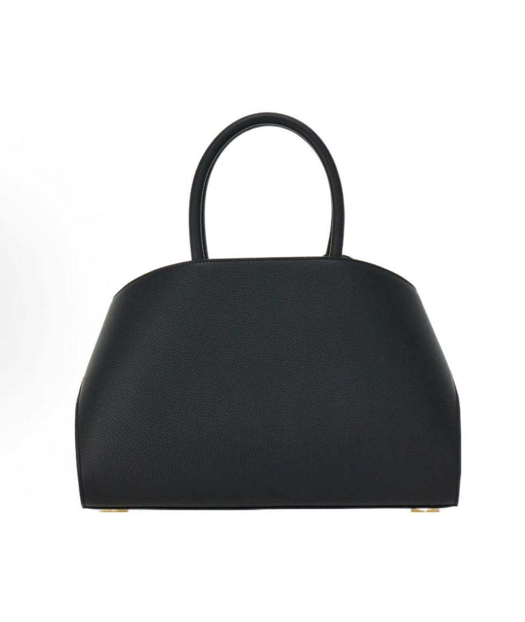 FERRAGAMO Черная кожаная сумка тоут, фото 2