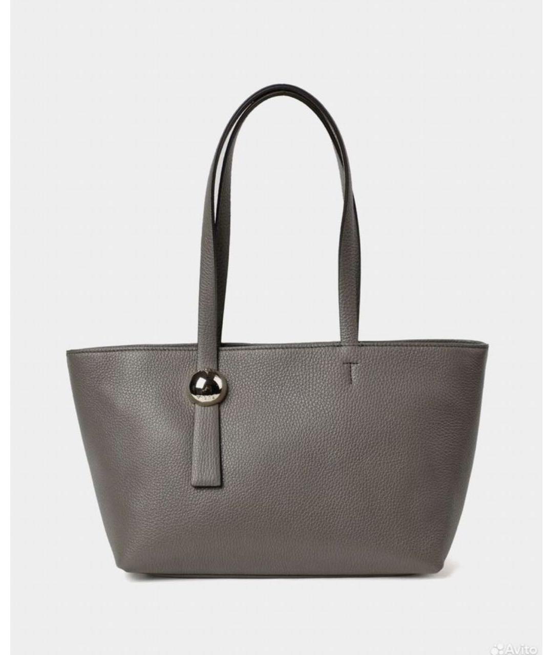 FURLA Хаки кожаная сумка тоут, фото 8