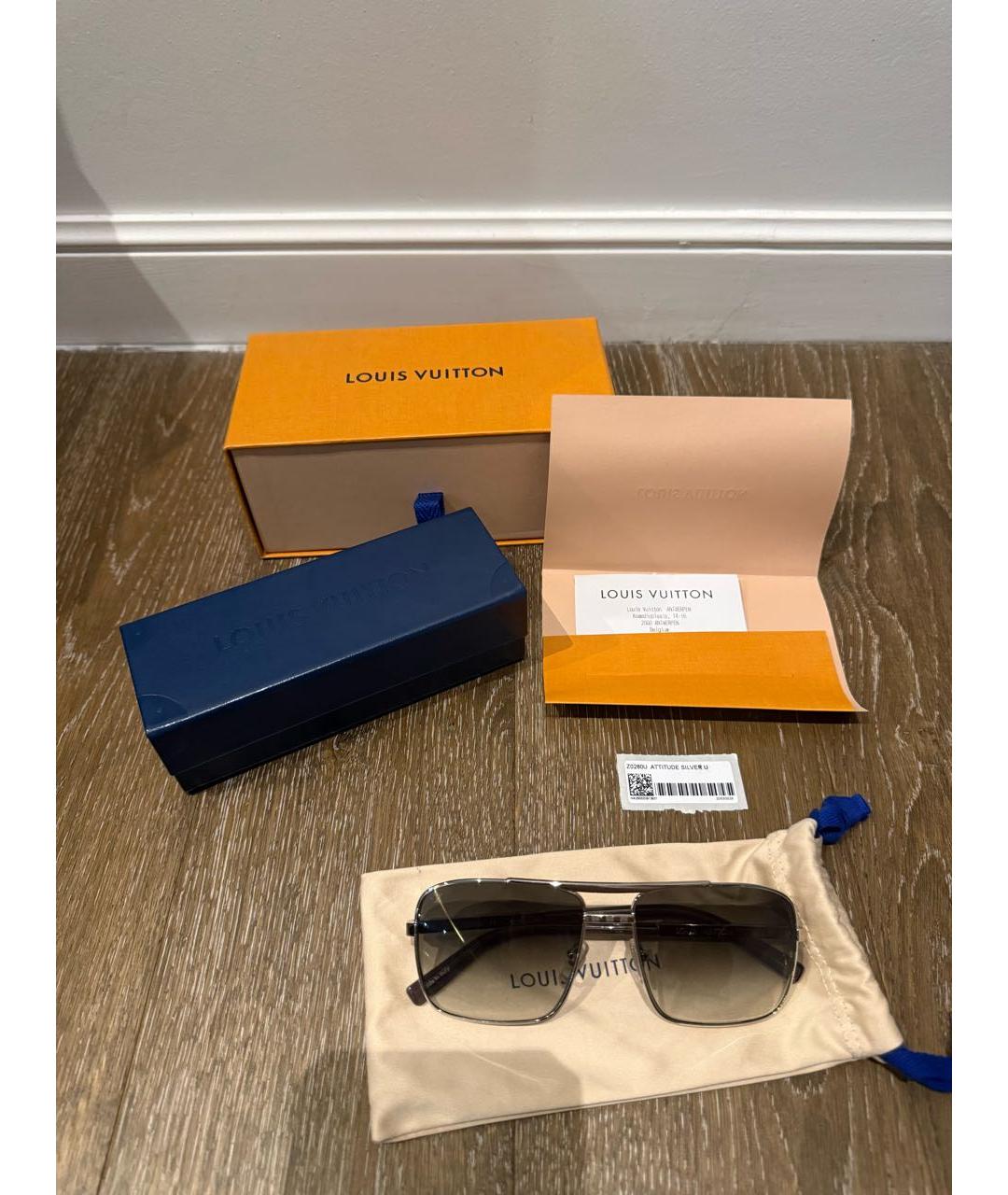 LOUIS VUITTON Металлические солнцезащитные очки, фото 2