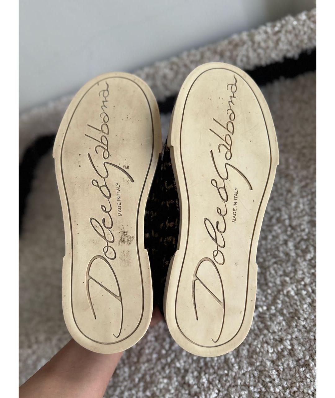 DOLCE&GABBANA Черные кеды, фото 7