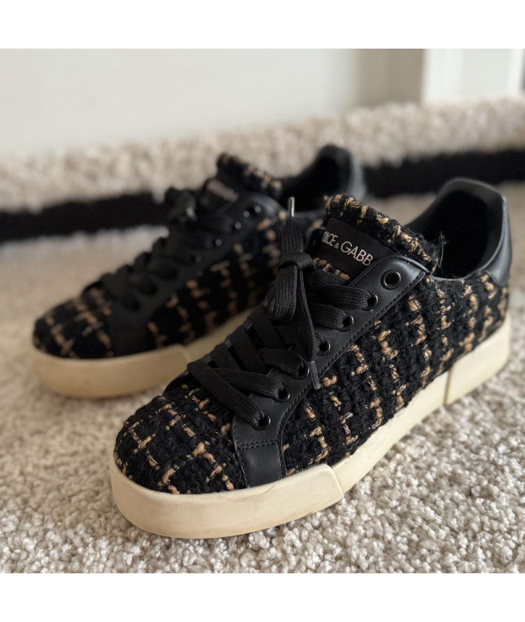 DOLCE&GABBANA Черные кеды, фото 5