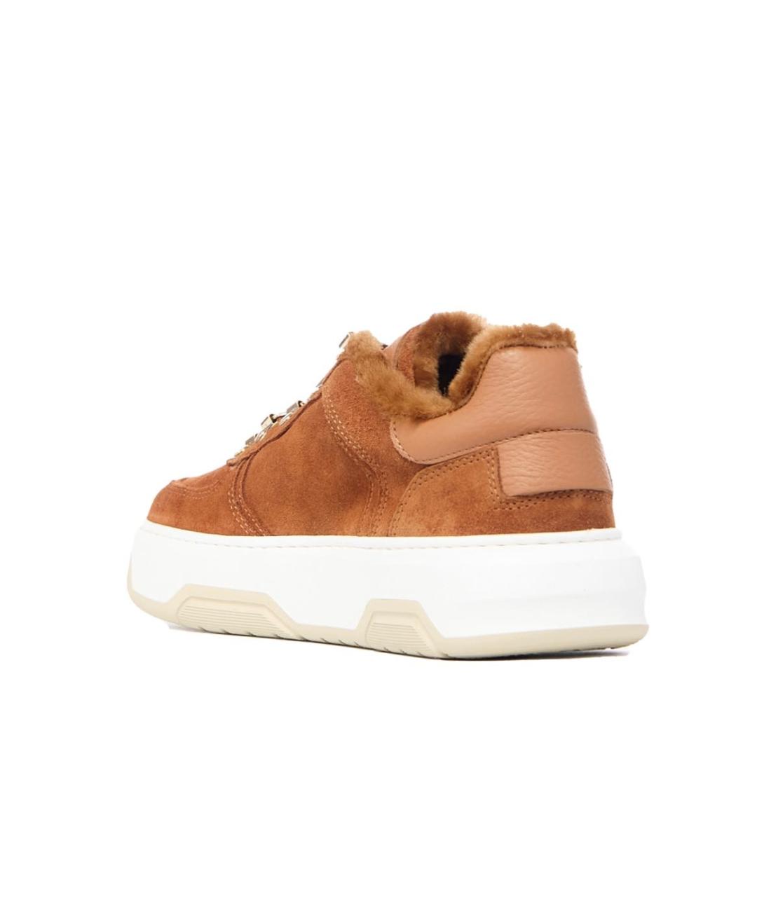 BOGNER Коричневые замшевые кеды, фото 4