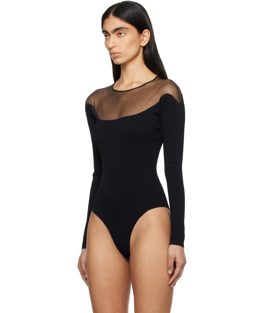 MUGLER Черное боди, фото 5