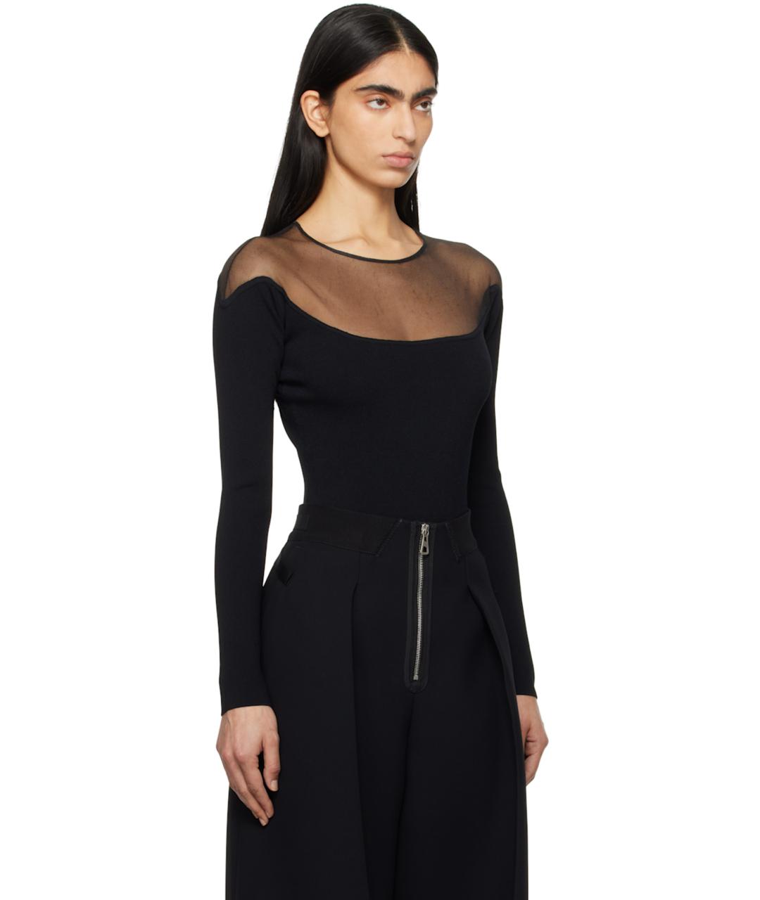 MUGLER Черное боди, фото 3