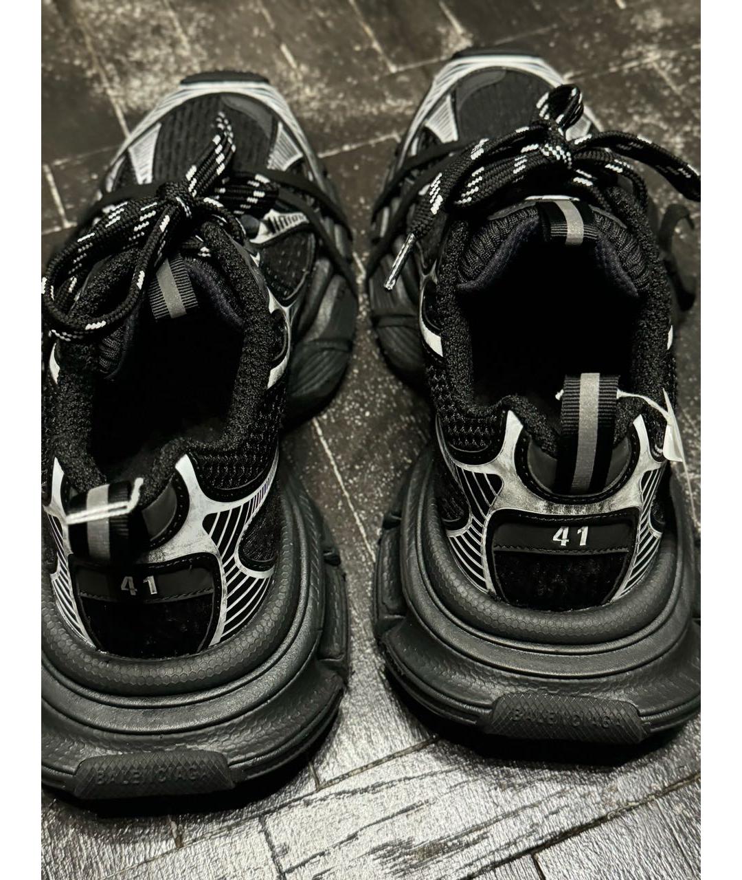 BALENCIAGA Черные резиновые низкие кроссовки / кеды, фото 3