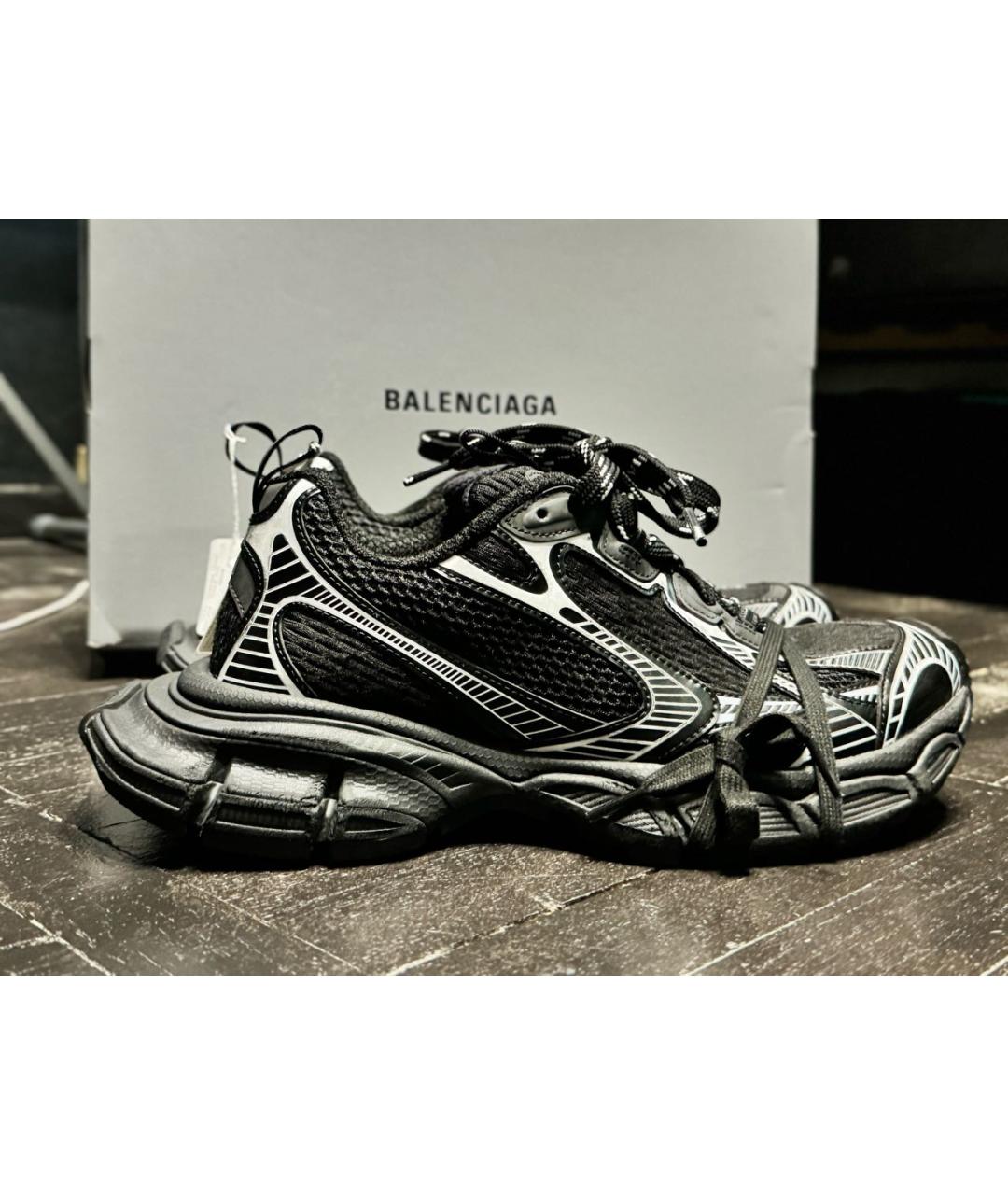 BALENCIAGA Черные резиновые низкие кроссовки / кеды, фото 6