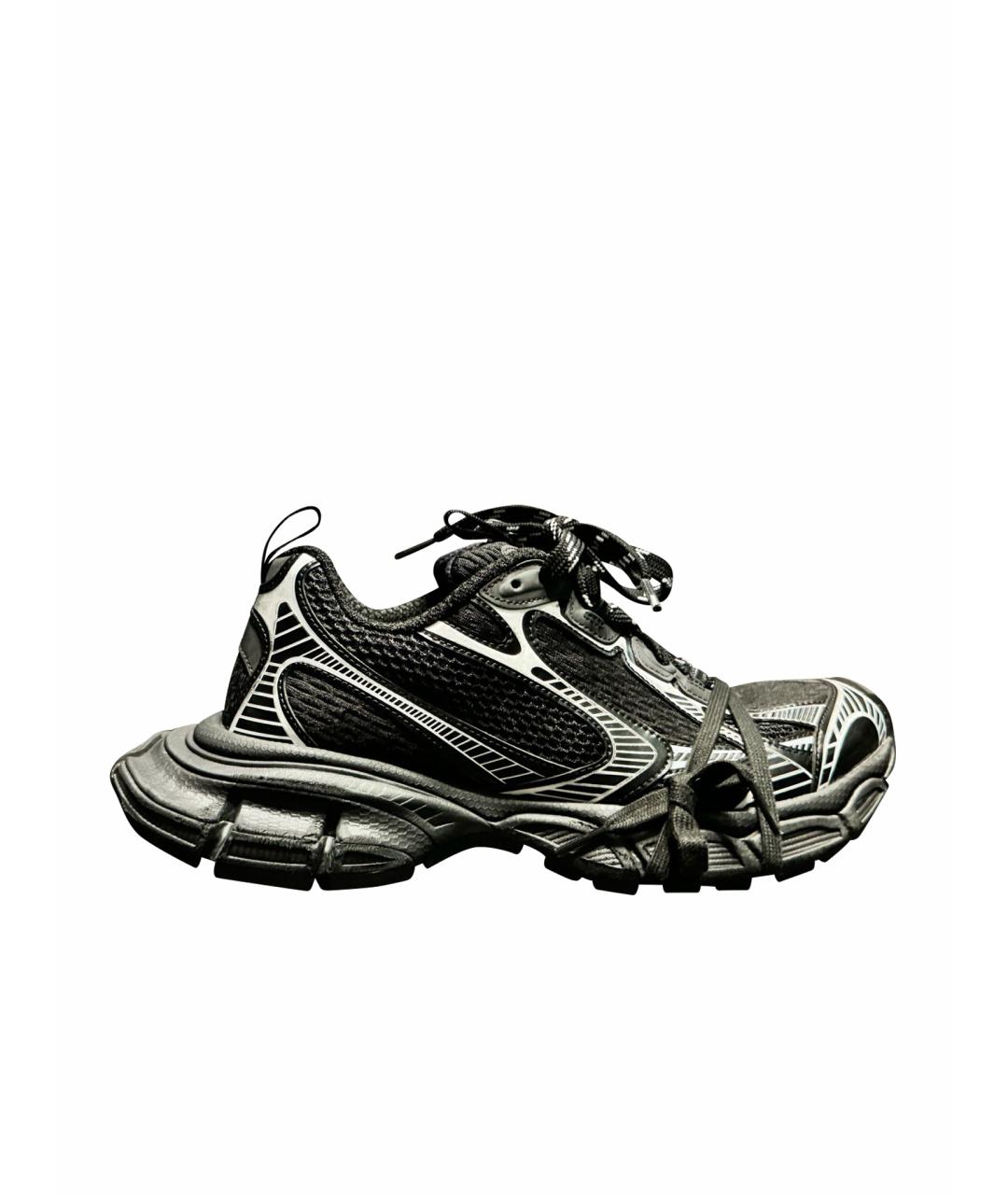 BALENCIAGA Черные резиновые низкие кроссовки / кеды, фото 1