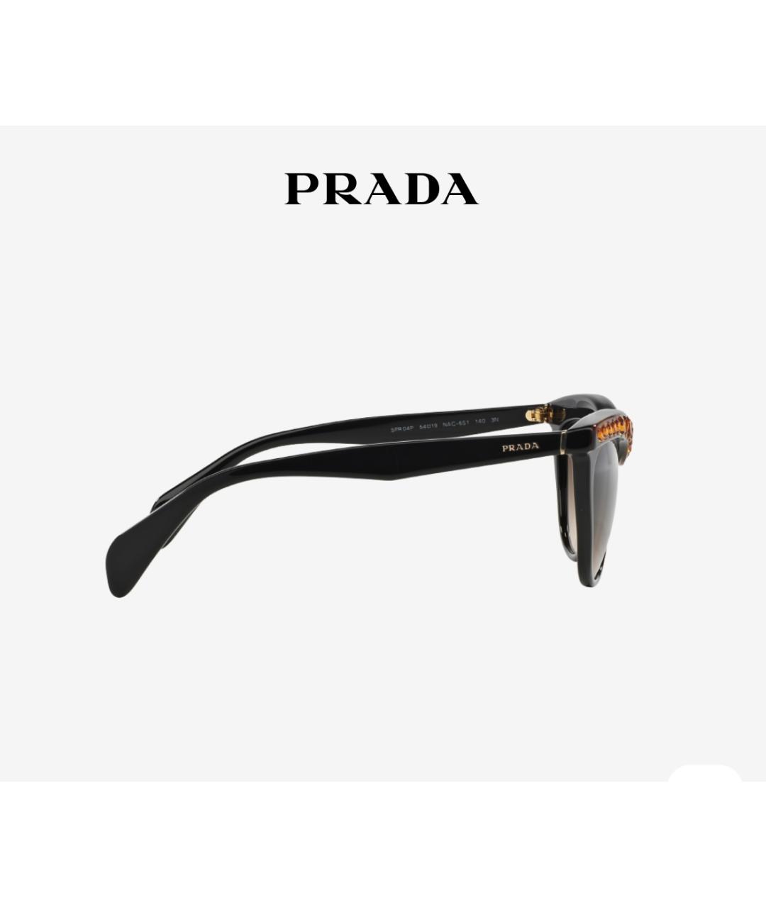 PRADA Черные солнцезащитные очки, фото 2