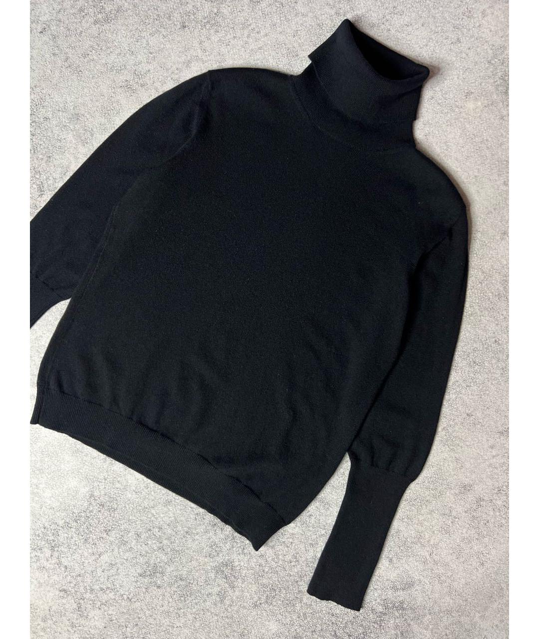 JIL SANDER Черная шерстяная водолазка, фото 3