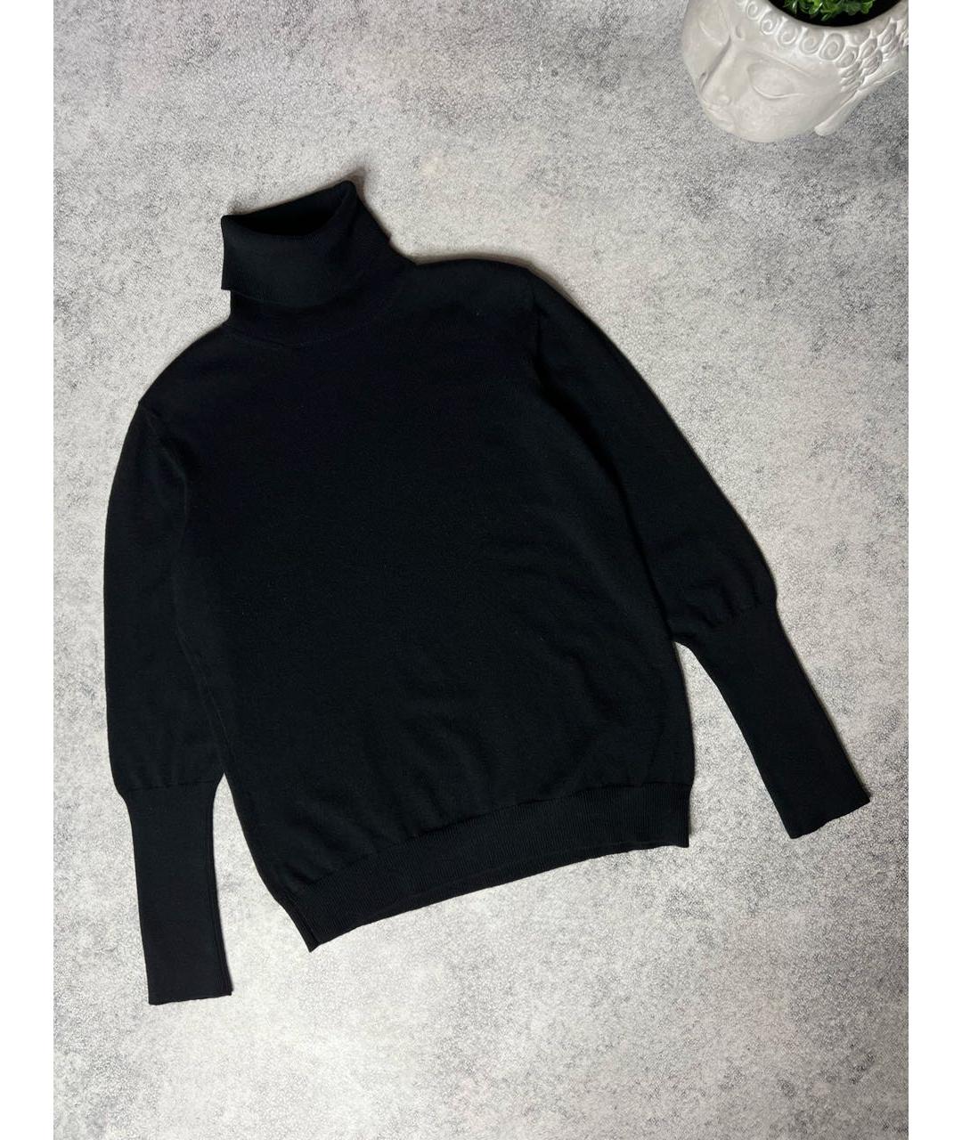 JIL SANDER Черная шерстяная водолазка, фото 7